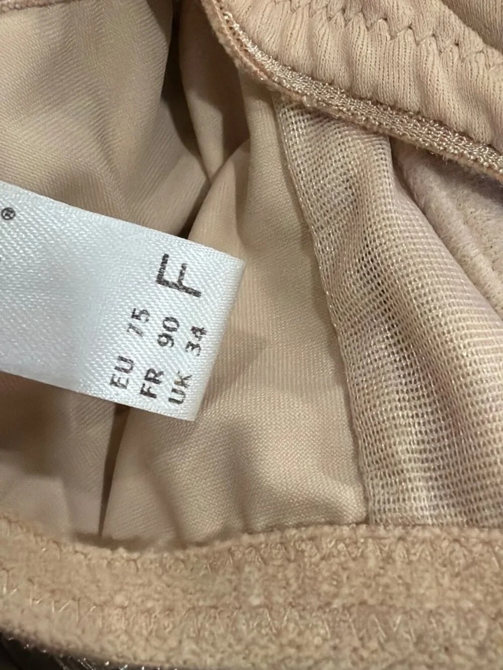 PrimaDonna Perle Padded Full Cup Beige Underwire Bra 34F UK